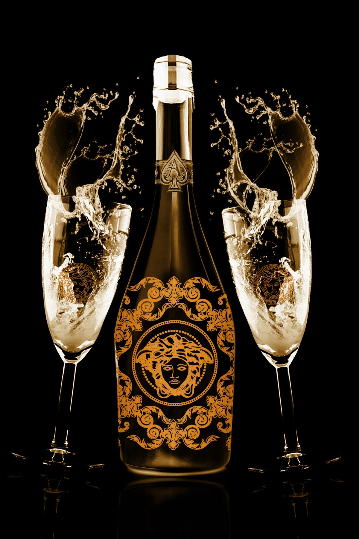 Versace champagne