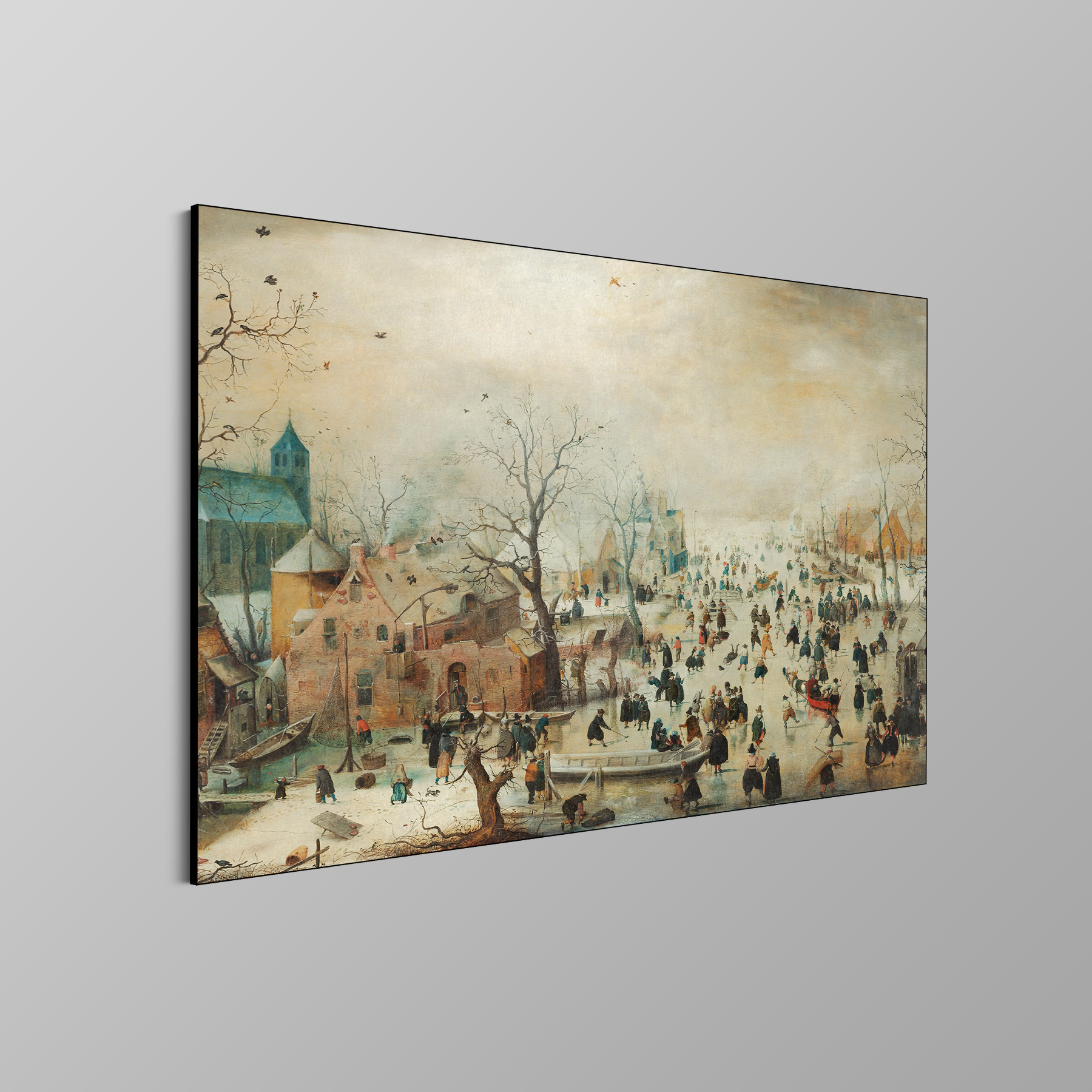 Winterlandschap met schaatsers, Hendrick Avercamp - Rijksmuseum - Afbeelding 4