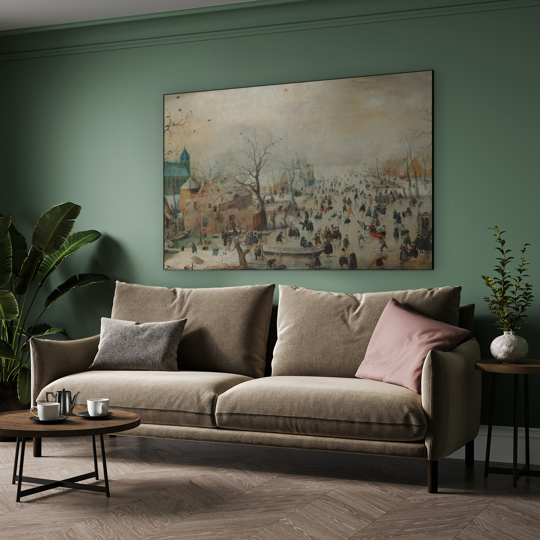 Winterlandschap met schaatsers, Hendrick Avercamp - Rijksmuseum - Afbeelding 5