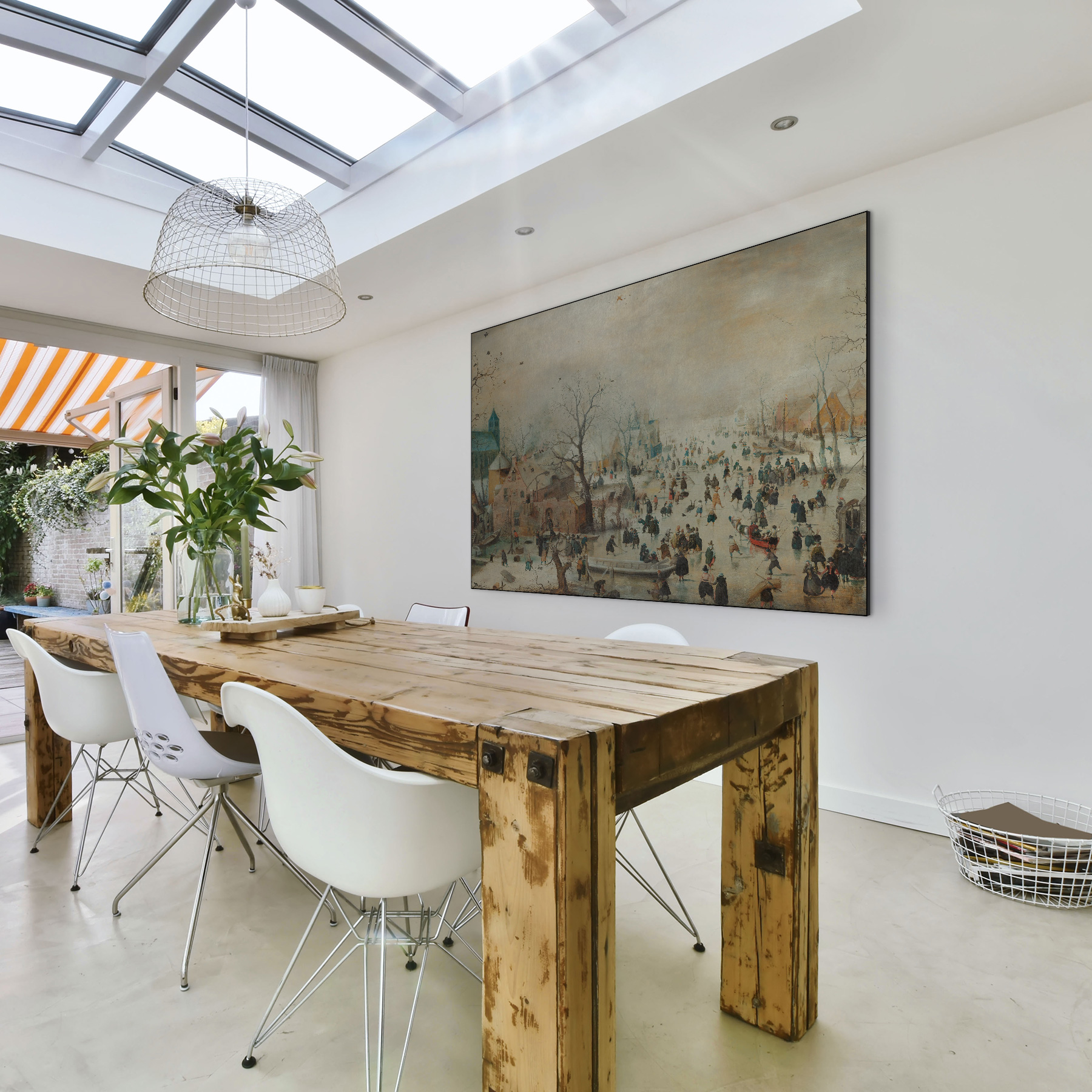 Winterlandschap met schaatsers, Hendrick Avercamp - Rijksmuseum - Afbeelding 3