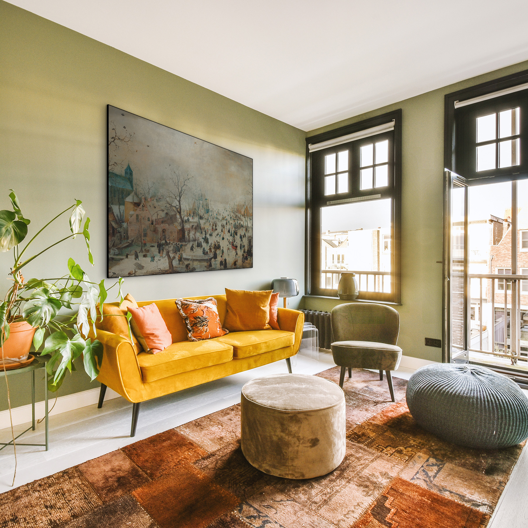 Winterlandschap met schaatsers, Hendrick Avercamp - Rijksmuseum - Afbeelding 6