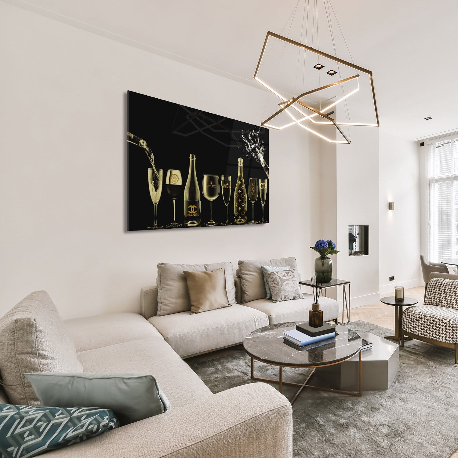 Golden champagne bottles - Afbeelding 21