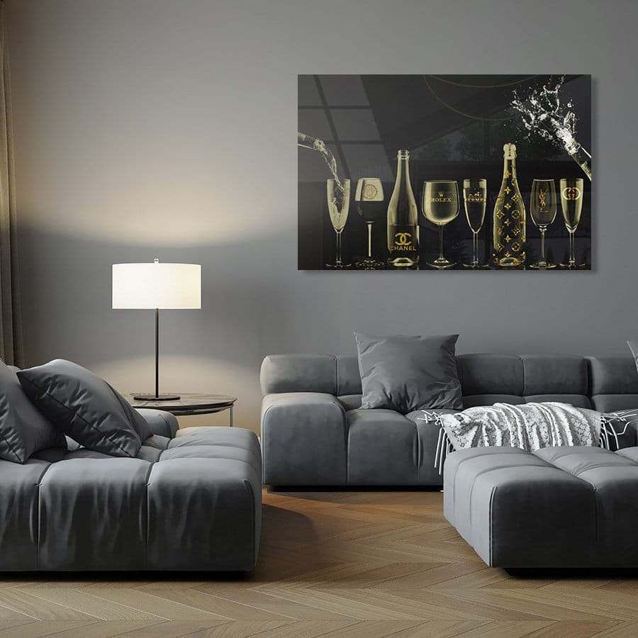 Golden champagne bottles - Afbeelding 12