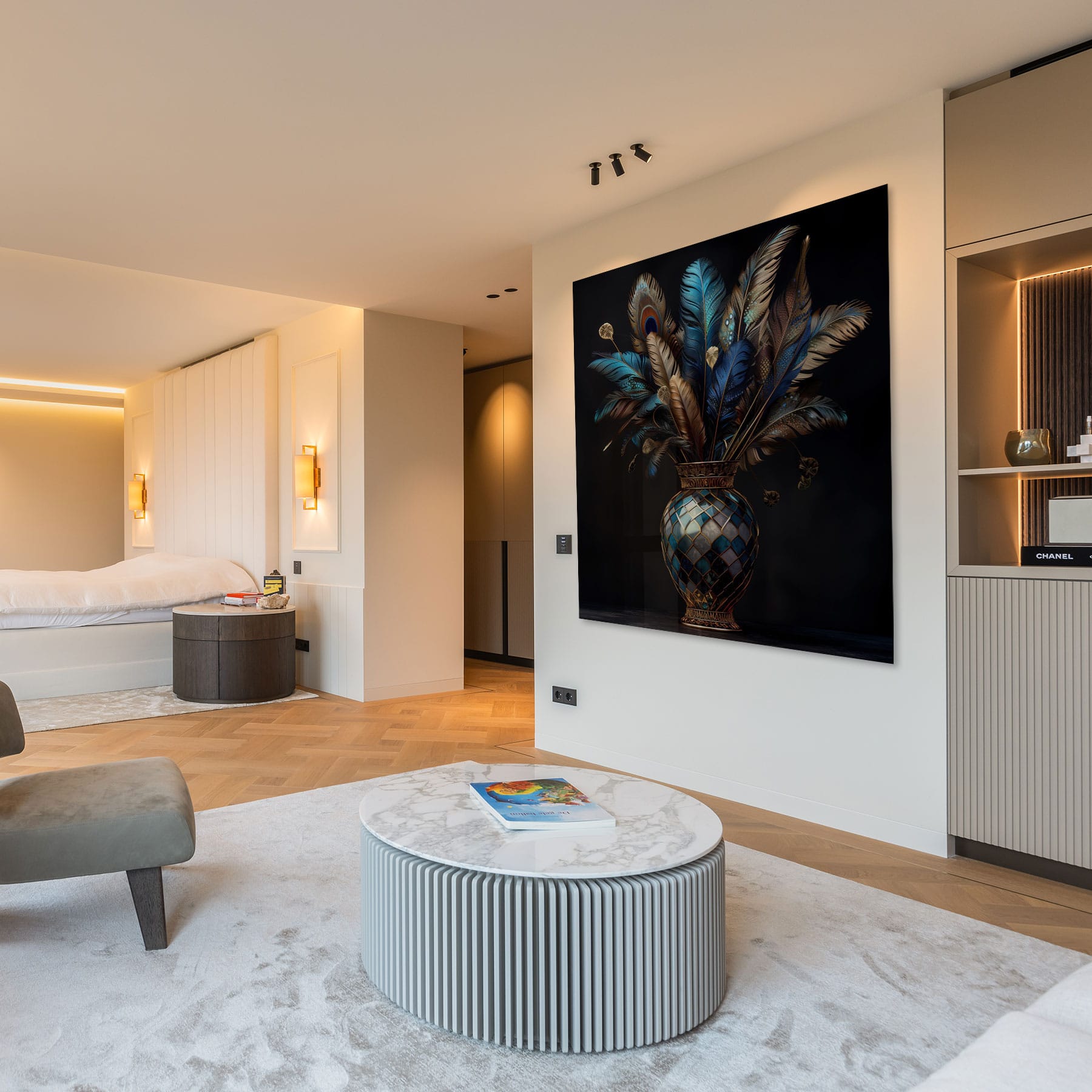 Vaas met veren #2 - Afbeelding 3