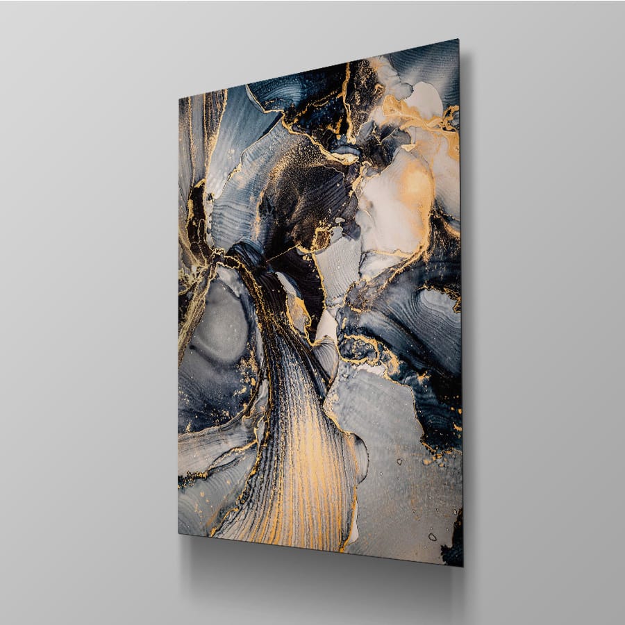 Black Blue Gold Agate - Afbeelding 4